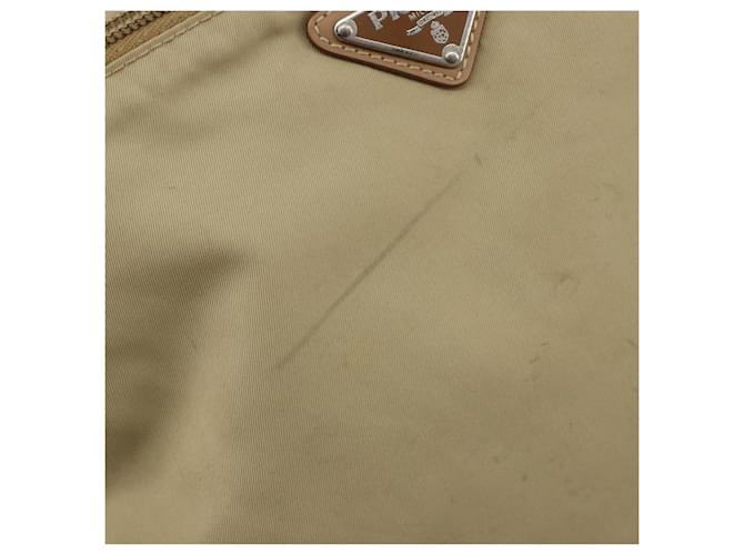 PRADA Shoulder Bag Nylon Beige Silver - vista 10