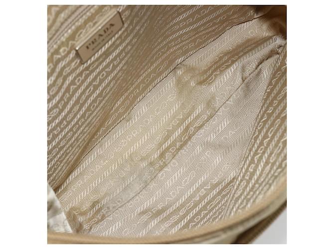 PRADA Shoulder Bag Nylon Beige Silver - vista 11