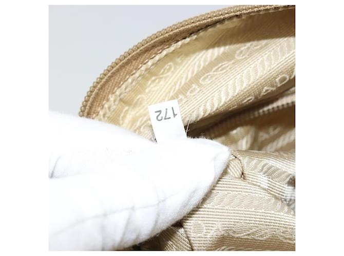 PRADA Shoulder Bag Nylon Beige Silver - vista 12