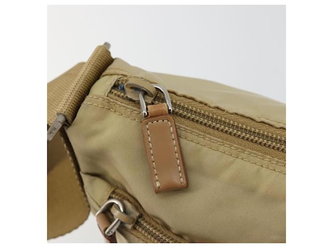 PRADA Shoulder Bag Nylon Beige Silver - vista 18