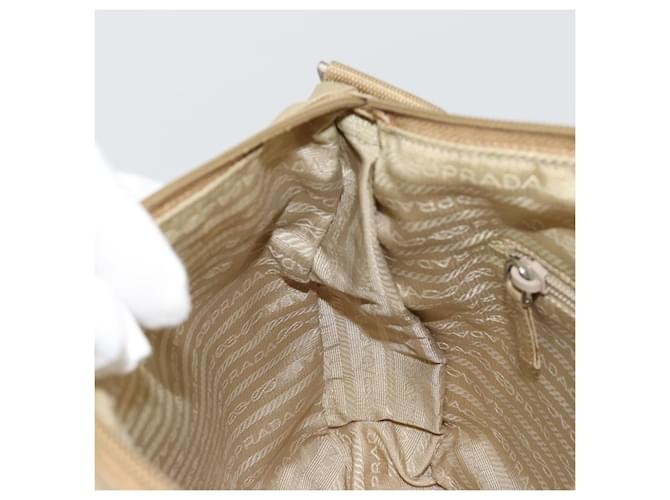 PRADA Shoulder Bag Nylon Beige Silver - vista 21
