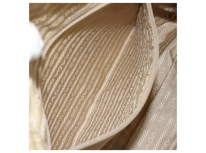 PRADA Shoulder Bag Nylon Beige Silver - vista 23