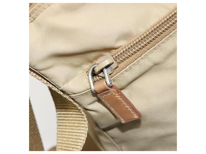 PRADA Shoulder Bag Nylon Beige Silver - vista 24