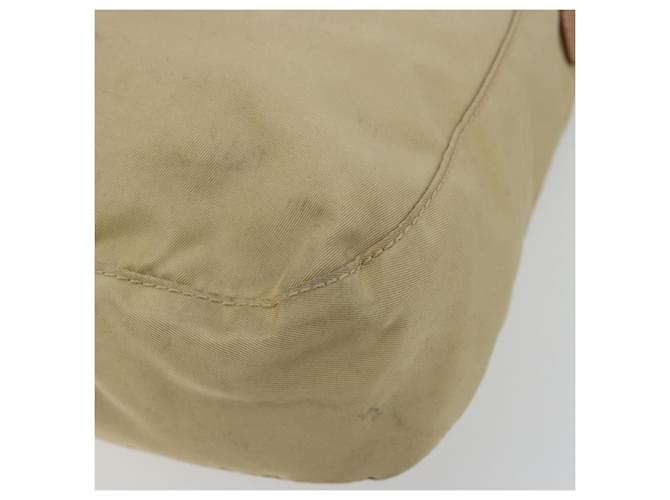 PRADA Shoulder Bag Nylon Beige Silver - vista 9