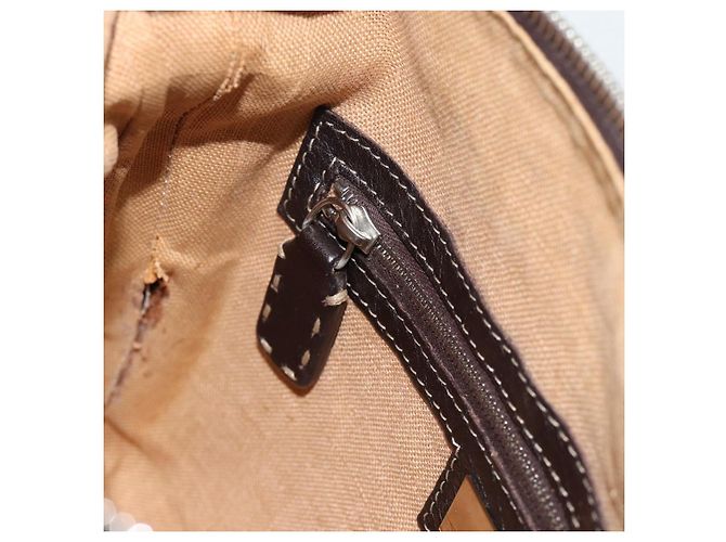 FENDI Bolso de hombro Celeria de lona Zucca Negro Marrón - vista 22