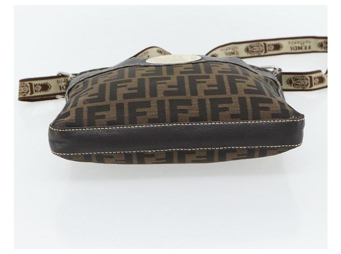 FENDI Bolso de hombro Celeria de lona Zucca Negro Marrón - vista 5