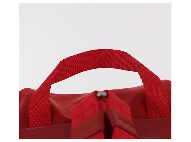 PRADA Rucksack Nylon Rot Silber - Ansicht 14