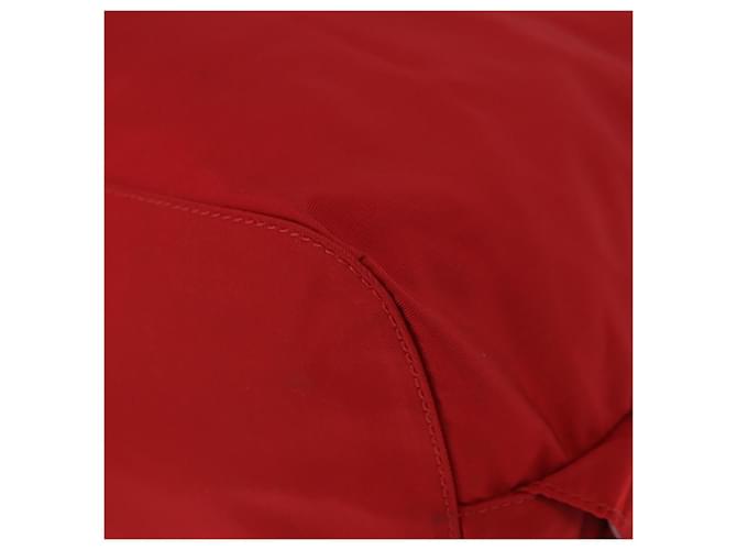 PRADA Rucksack Nylon Rot Silber - Ansicht 21