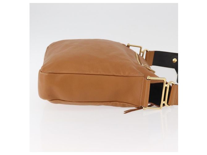Chloé Chloe Shoulder Bag Leather Brown Gold - vista 3
