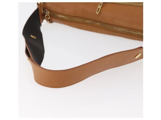 Chloé Chloe Shoulder Bag Leather Brown Gold - vista 7