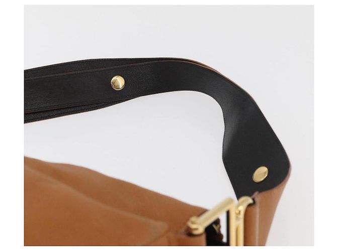 Chloé Chloe Shoulder Bag Leather Brown Gold - vista 8