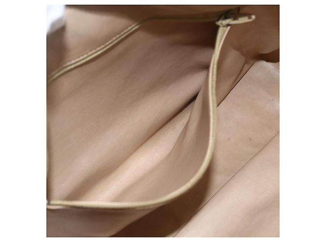 CHANEL Chain Shoulder Bag Lamb Skin Beige Gold CC - vista 23