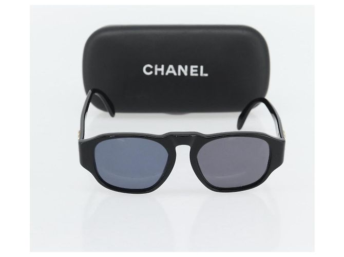 CHANEL COCO Mark Sunglasses plastic Black CC - vista 12