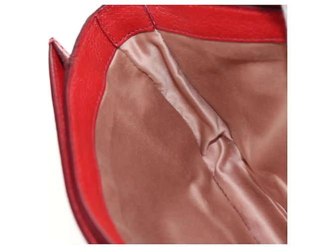 Miu Miu Hand Bag Leather 2way Red Gold - vista 27