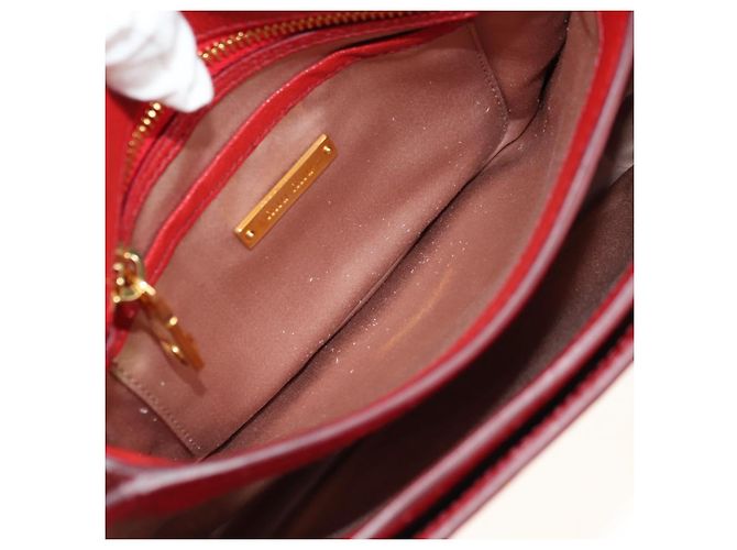 Miu Miu Hand Bag Leather 2way Red Gold - vista 28