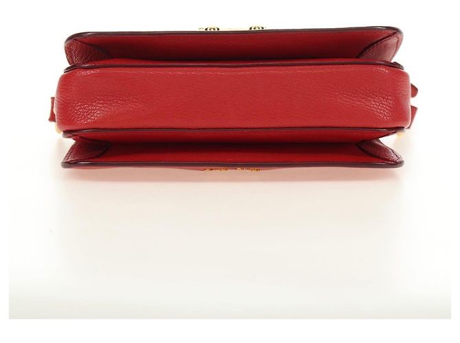 Miu Miu Hand Bag Leather 2way Red Gold - vista 5
