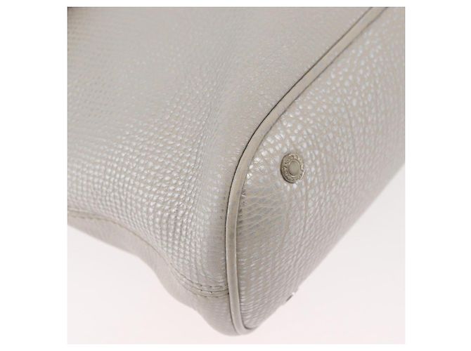 Bulgari BVLGARI Hand Bag Leather 2way Silver - vista 10