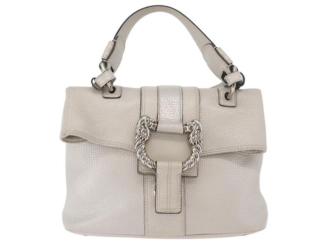 Bulgari BVLGARI Hand Bag Leather 2way Silver - vista 13