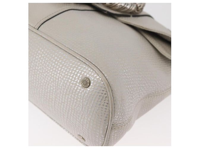 Bulgari BVLGARI Hand Bag Leather 2way Silver - vista 15