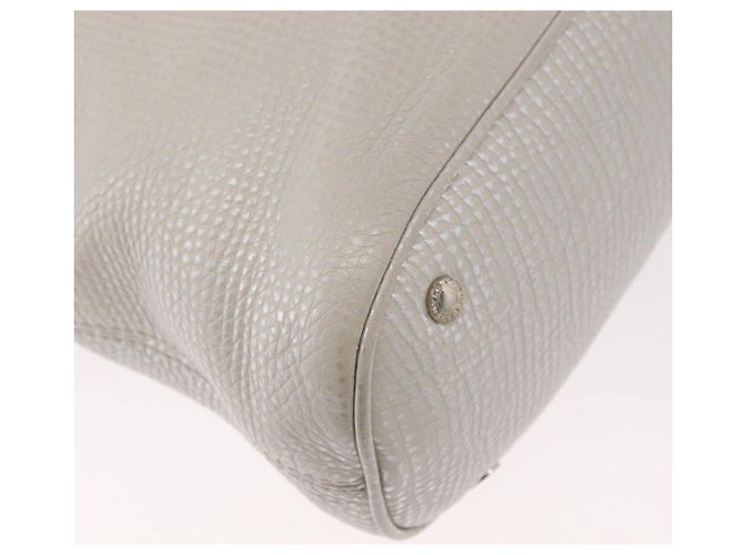 Bulgari BVLGARI Hand Bag Leather 2way Silver - vista 16