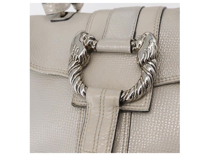Bulgari BVLGARI Hand Bag Leather 2way Silver - vista 19