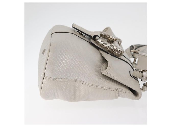 Bulgari BVLGARI Hand Bag Leather 2way Silver - vista 3