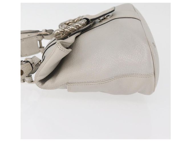 Bulgari BVLGARI Hand Bag Leather 2way Silver - vista 4