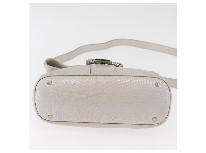 Bulgari BVLGARI Hand Bag Leather 2way Silver - vista 5