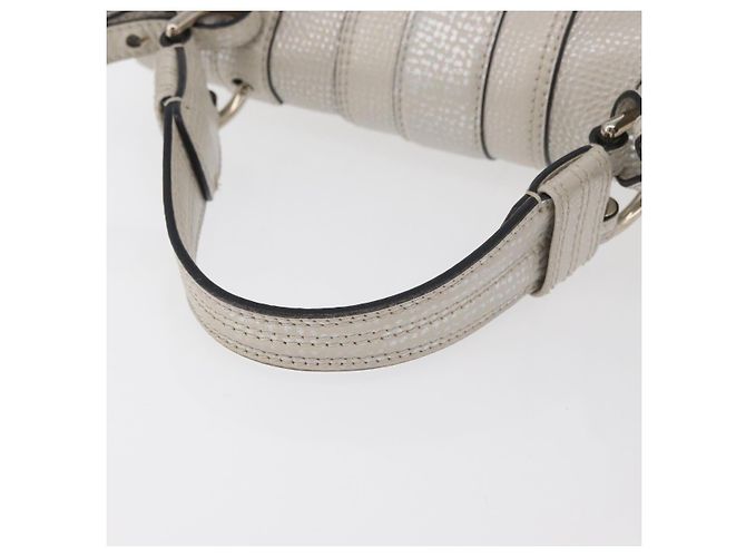 Bulgari BVLGARI Hand Bag Leather 2way Silver - vista 7