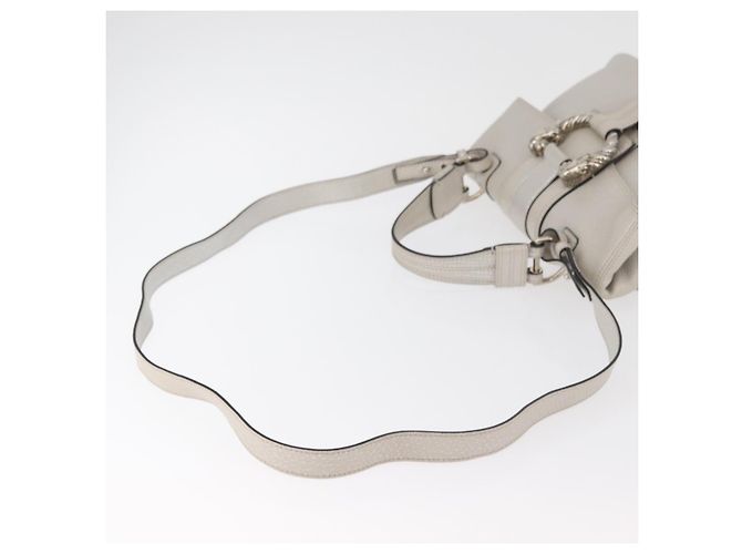 Bulgari BVLGARI Hand Bag Leather 2way Silver - vista 9
