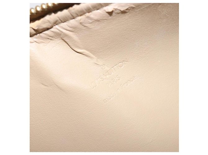 LOUIS VUITTON Bolsa de Mão Bedford Monogram Vernis Bege M91006 LV - vista 12