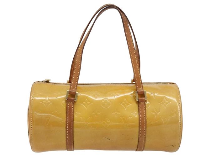 LOUIS VUITTON Bolsa de Mão Bedford Monogram Vernis Bege M91006 LV - vista 13