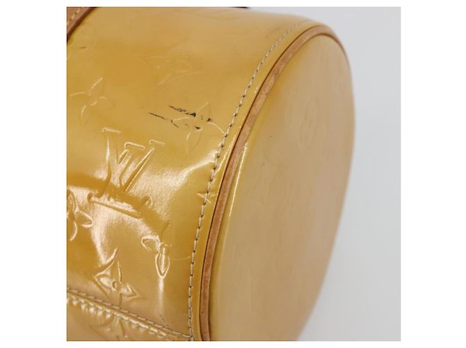 LOUIS VUITTON Bolsa de Mão Bedford Monogram Vernis Bege M91006 LV - vista 14