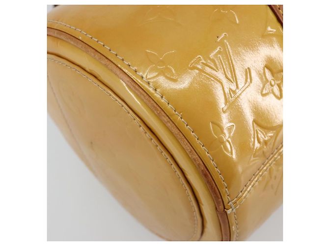 LOUIS VUITTON Bolsa de Mão Bedford Monogram Vernis Bege M91006 LV - vista 15