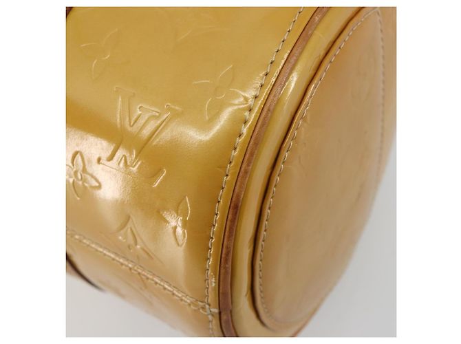 LOUIS VUITTON Bolsa de Mão Bedford Monogram Vernis Bege M91006 LV - vista 16