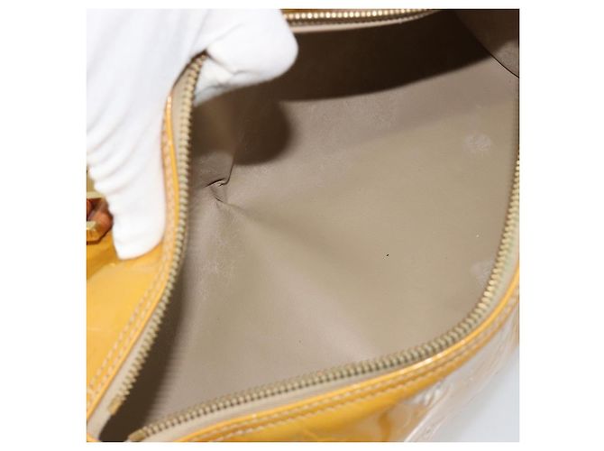 LOUIS VUITTON Bolsa de Mão Bedford Monogram Vernis Bege M91006 LV - vista 20