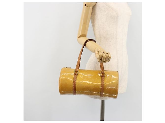 LOUIS VUITTON Bolsa de Mão Bedford Monogram Vernis Bege M91006 LV - vista 26