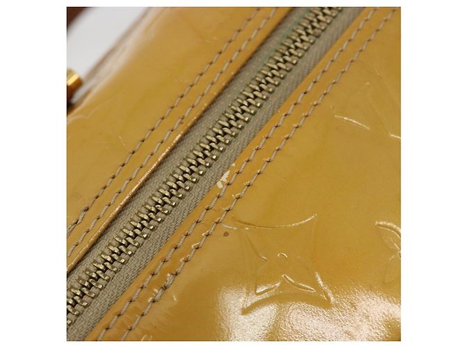 LOUIS VUITTON Bolsa de Mão Bedford Monogram Vernis Bege M91006 LV - vista 7