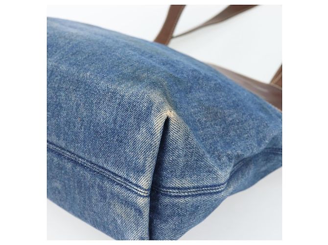 CHANEL Tote Bag Denim Blue CC - vista 14
