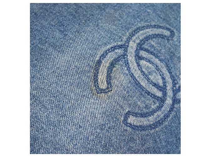 CHANEL Tote Bag Denim Blue CC - vista 17