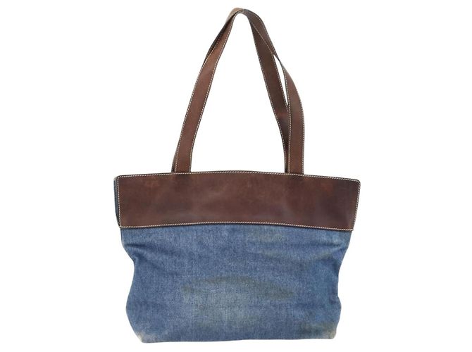 CHANEL Tote Bag Denim Blue CC - vista 2