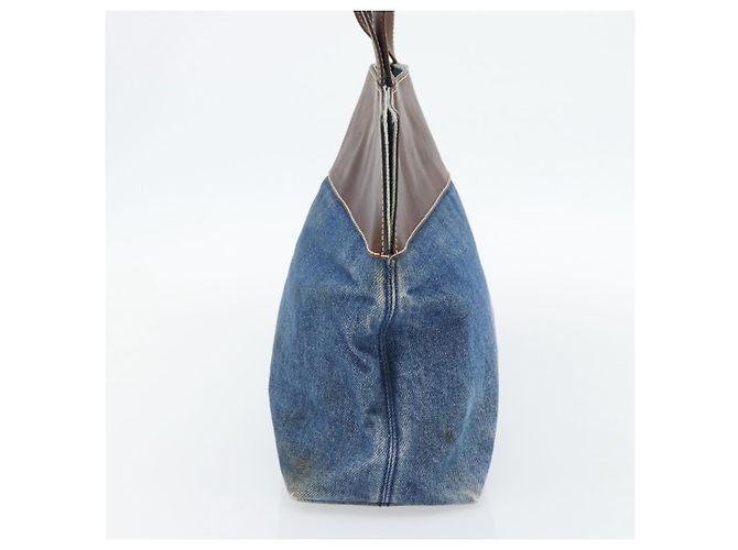 CHANEL Tote Bag Denim Blue CC - vista 3