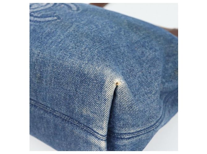 CHANEL Tote Bag Denim Blue CC - vista 6