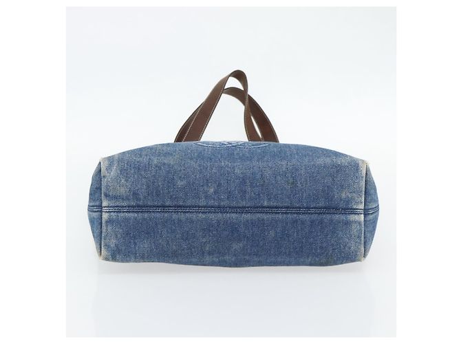 CHANEL Tote Bag Denim Blue CC - vista 9