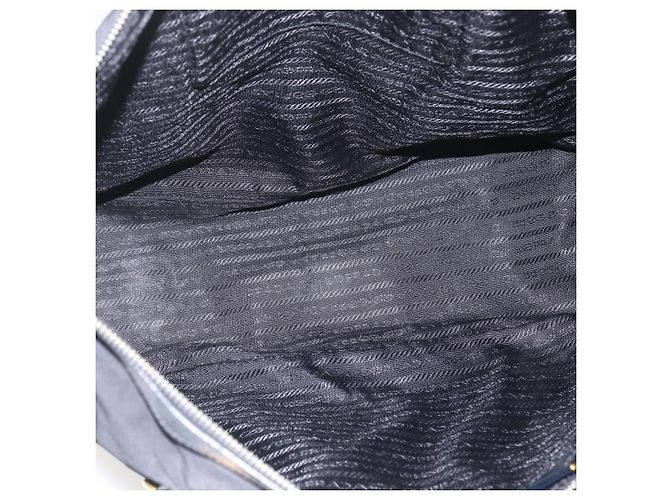 PRADA Tote Bag Nylon Black Gold - vista 11