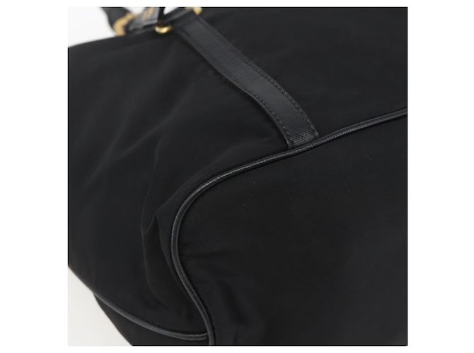PRADA Tote Bag Nylon Black Gold - vista 14