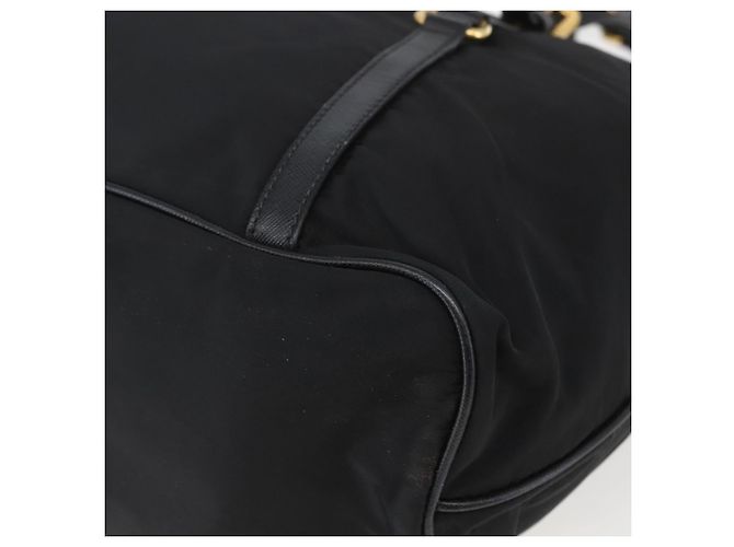 PRADA Tote Bag Nylon Black Gold - vista 15