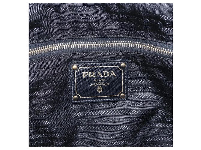 PRADA Tote Bag Nylon Black Gold - vista 19