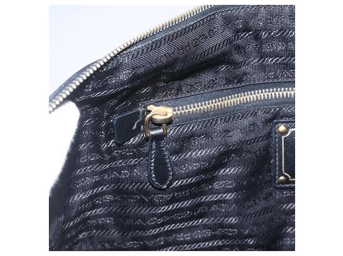 PRADA Tote Bag Nylon Black Gold - vista 20