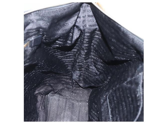 PRADA Tote Bag Nylon Black Gold - vista 22